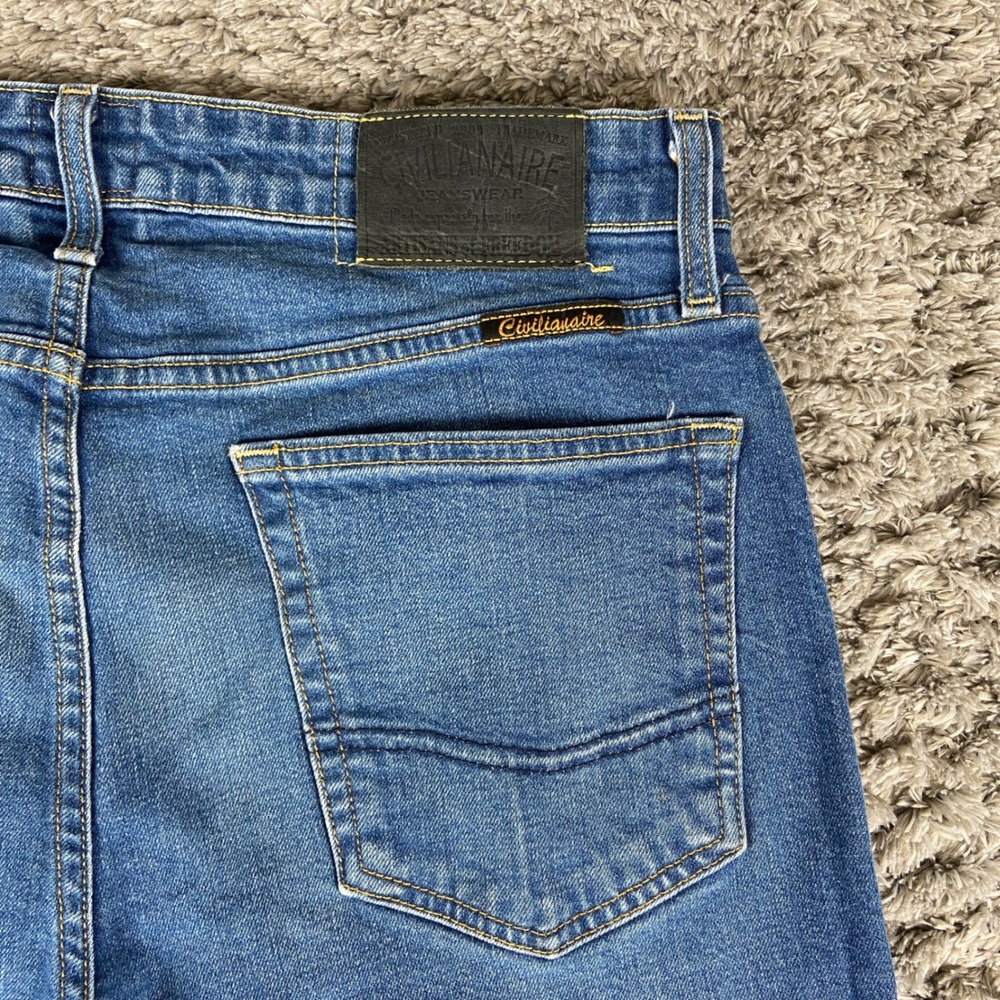 Civilianaire x Allen Edmonds Walker Jeans Mens 32x32 Blue Denim Comfort Stretch